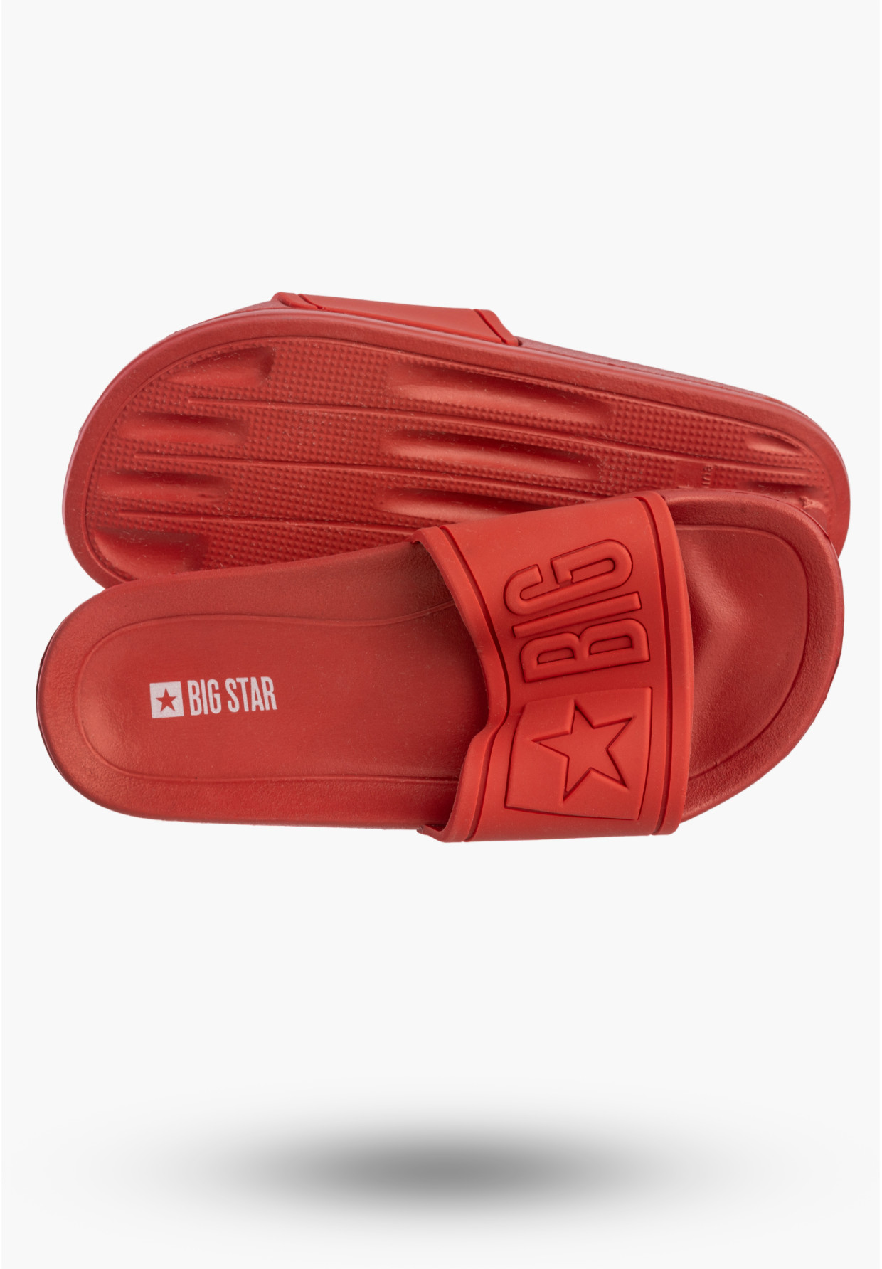 Klapki Dziecięce BIG STAR Klasyczne Sportowe Buty Na Basen Czerwone DD374156