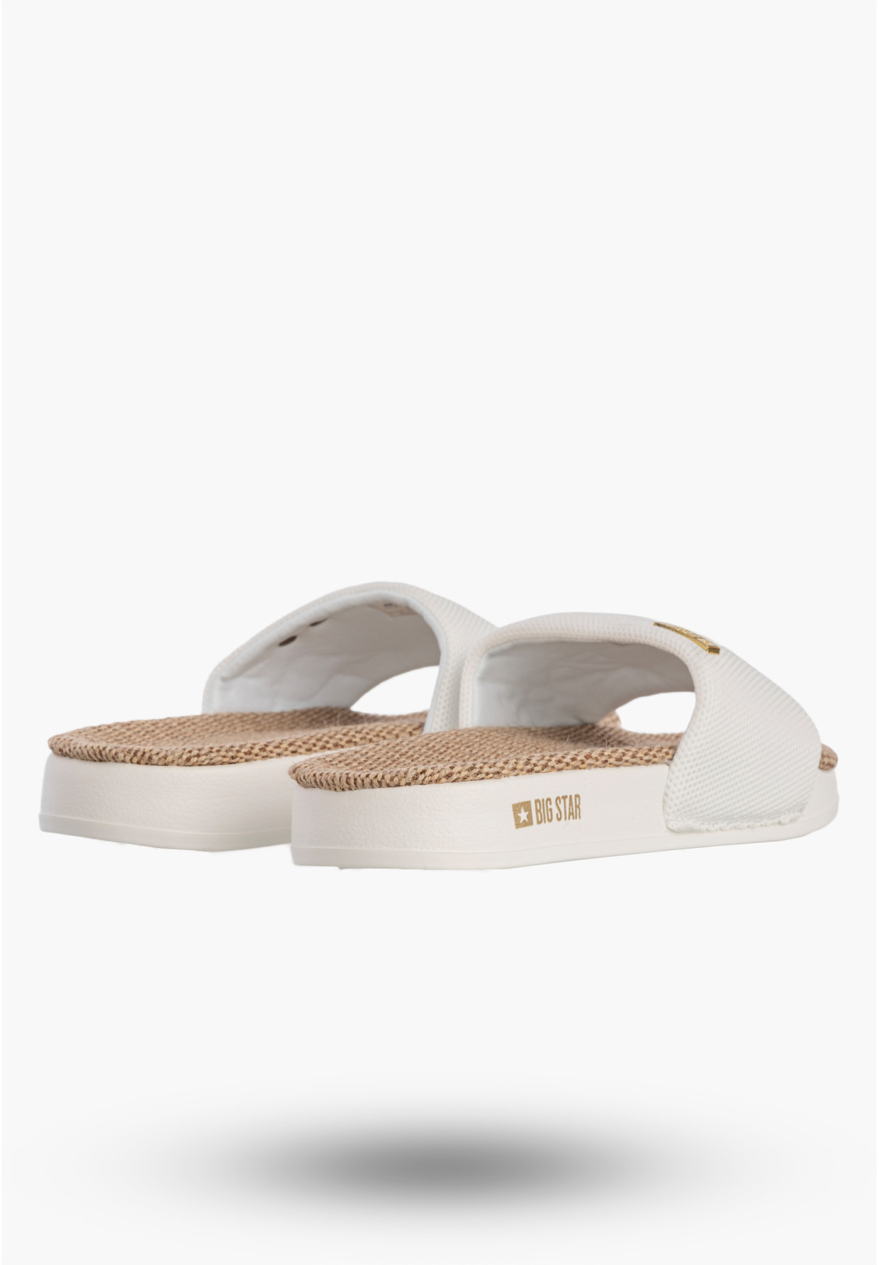 Klapki Damskie BIG STAR Klasyczne Buty Casual Letnie Białe RR274A103
