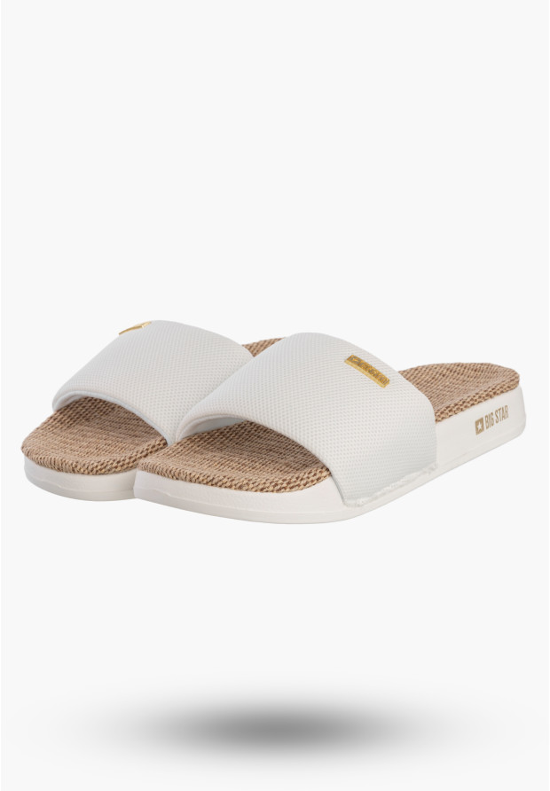 Klapki Damskie BIG STAR Klasyczne Buty Casual Letnie Białe RR274A103