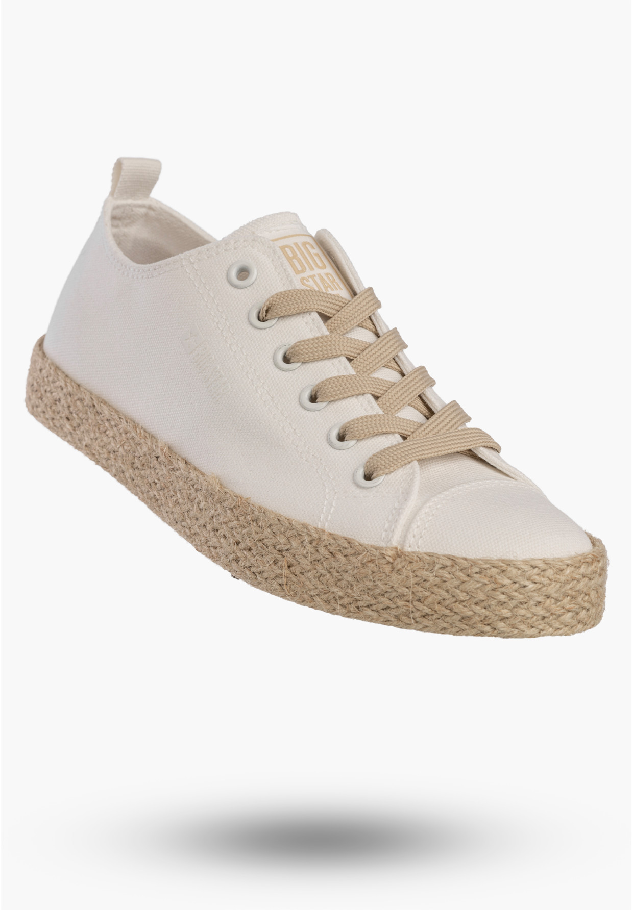 Trampki Damskie BIG STAR Sportowe Buty Espadryle Casual Białe TT274097
