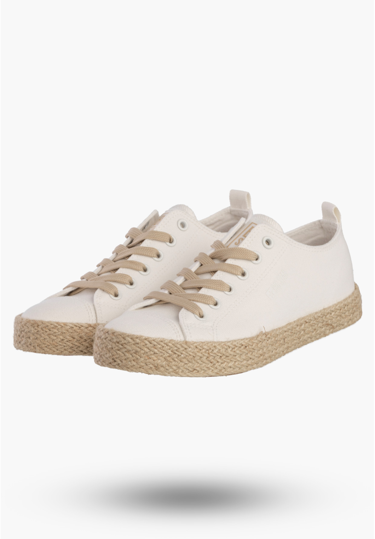 Trampki Damskie BIG STAR Sportowe Buty Espadryle Casual Białe TT274097