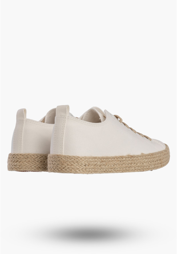 Trampki Damskie BIG STAR Sportowe Buty Espadryle Casual Białe TT274097
