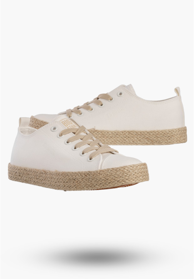 Trampki Damskie BIG STAR Sportowe Buty Espadryle Casual Białe TT274097