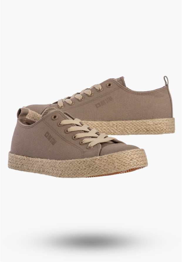 Trampki Damskie BIG STAR Sportowe Buty Espadryle Casual Brązowe TT274099