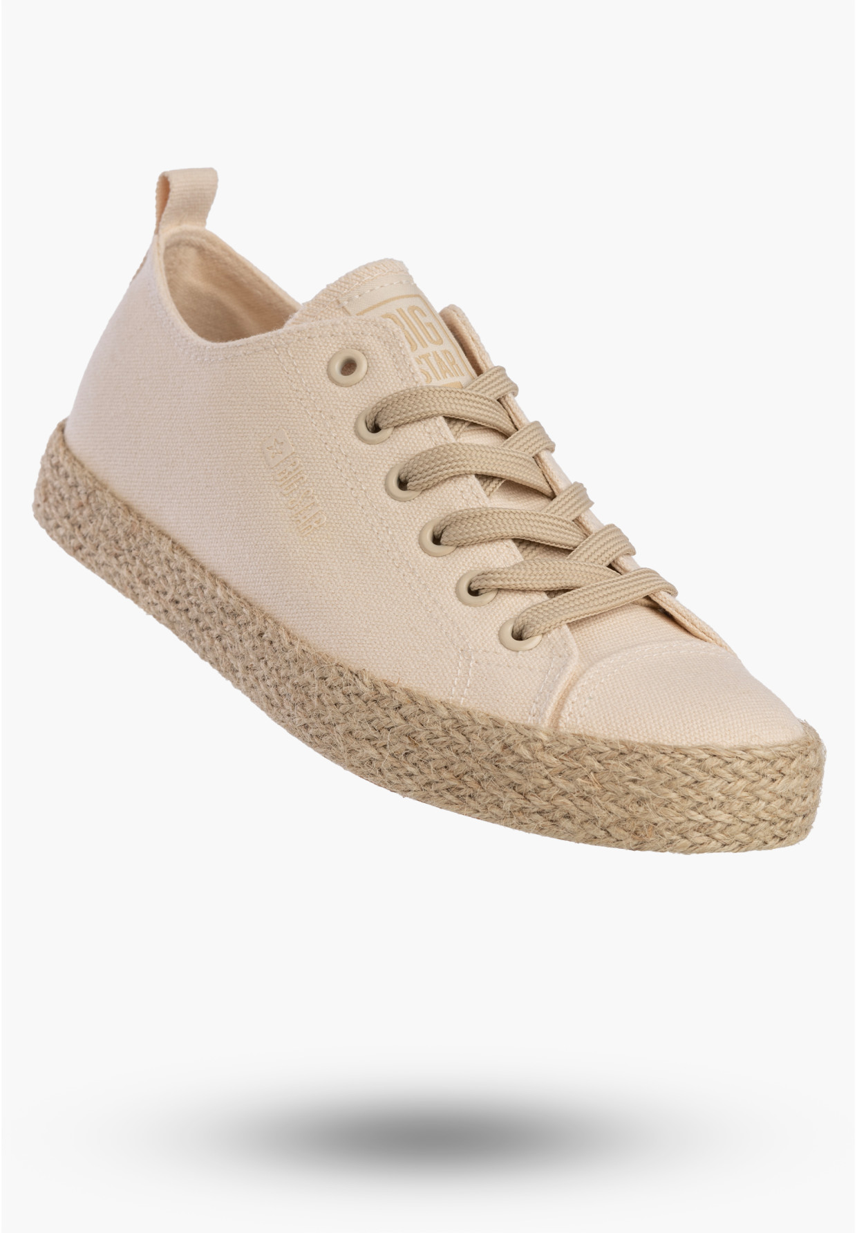 Trampki Damskie BIG STAR Sportowe Buty Espadryle Casual Beżowe TT274098