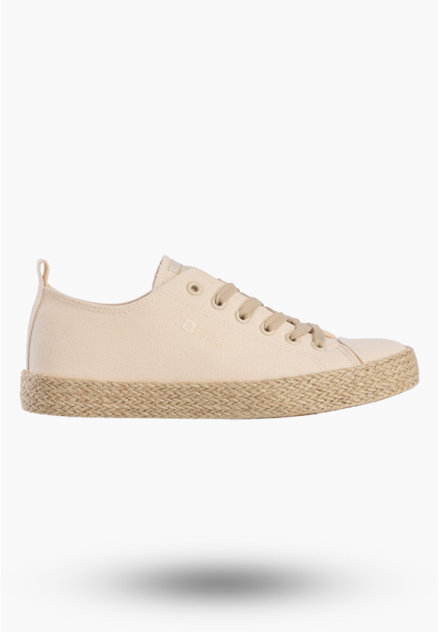 Trampki Damskie BIG STAR Sportowe Buty Espadryle Casual Beżowe TT274098
