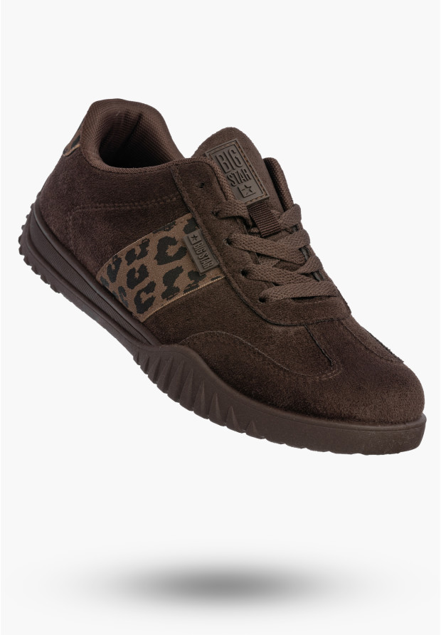 Sneakersy damskie BIG STAR brązowe