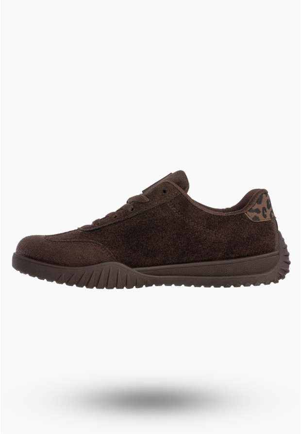 Sneakersy Damskie BIG STAR Buty Sportowe Panterka Brązowe TT274265