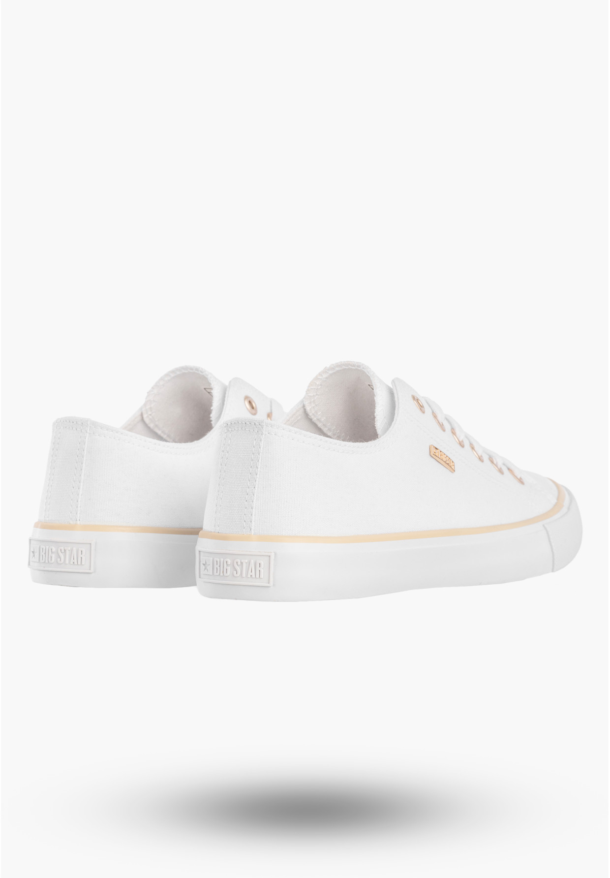 Trampki Damskie BIG STAR Buty Klasyczne Sportowe Białe TT274772
