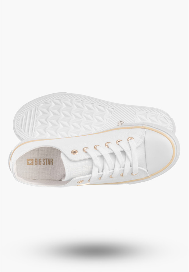 Trampki Damskie BIG STAR Buty Klasyczne Sportowe Białe TT274772