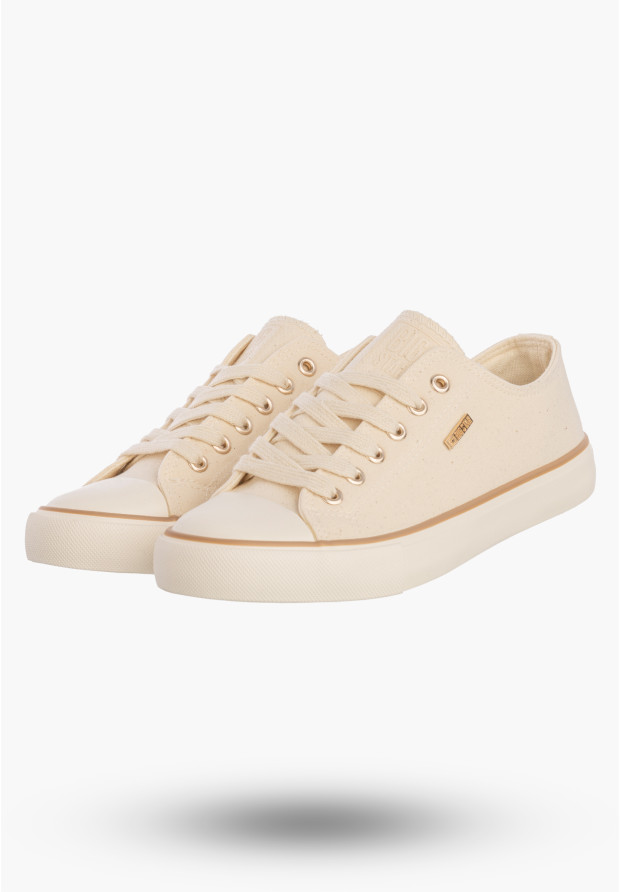 Trampki Damskie BIG STAR Buty Klasyczne Sportowe Beżowe TT274773