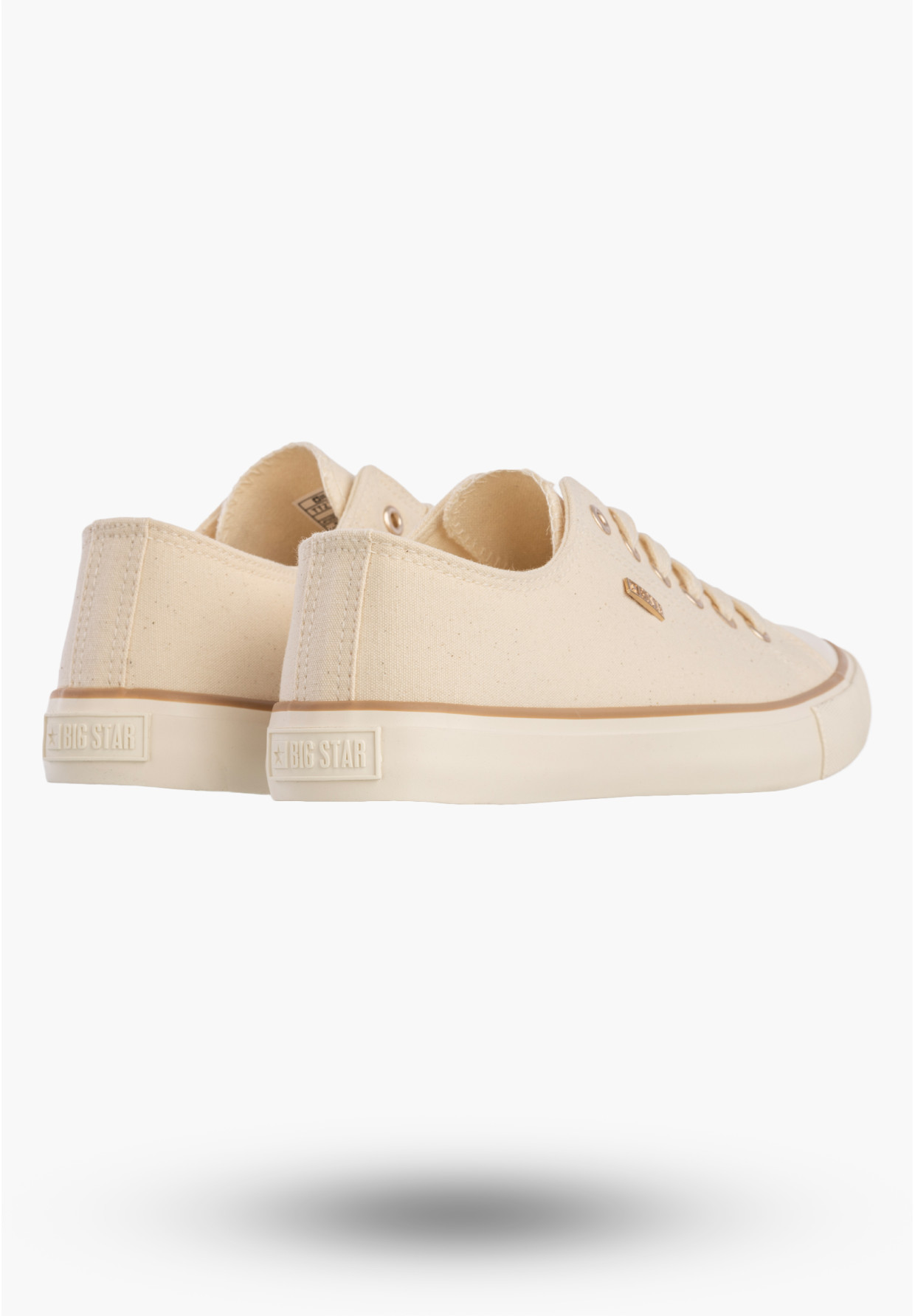 Trampki Damskie BIG STAR Buty Klasyczne Sportowe Beżowe TT274773
