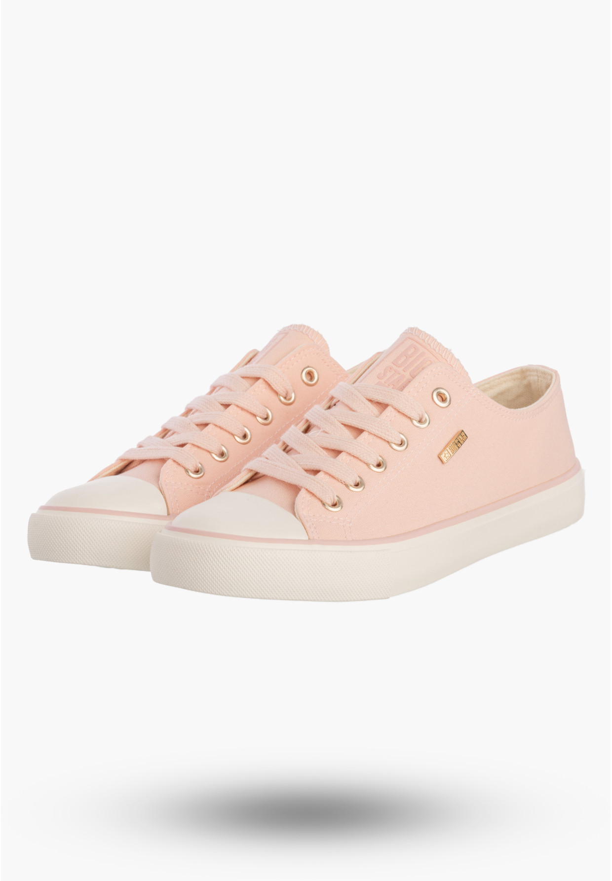 Trampki Damskie BIG STAR Buty Klasyczne Sportowe Różowe TT274776