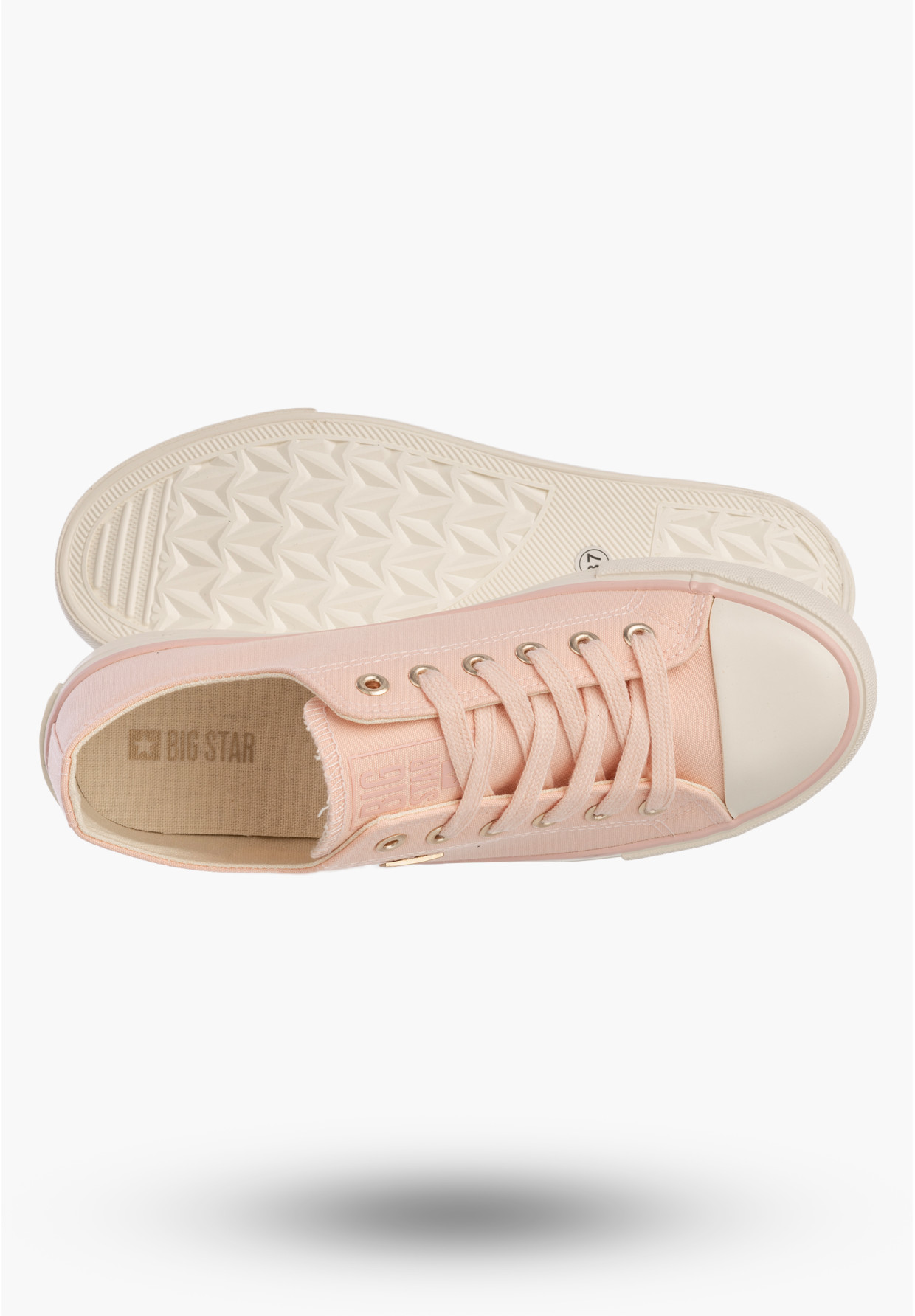 Trampki Damskie BIG STAR Buty Klasyczne Sportowe Różowe TT274776