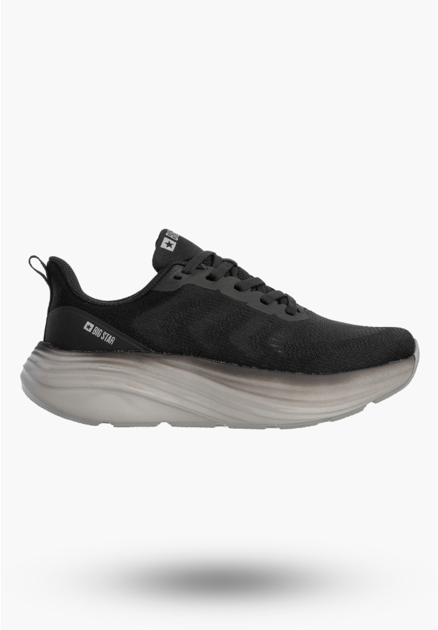 Sneakersy Damskie BIG STAR Buty Sportowe Lekkie Gruba Podeszwa Czarne TT274044
