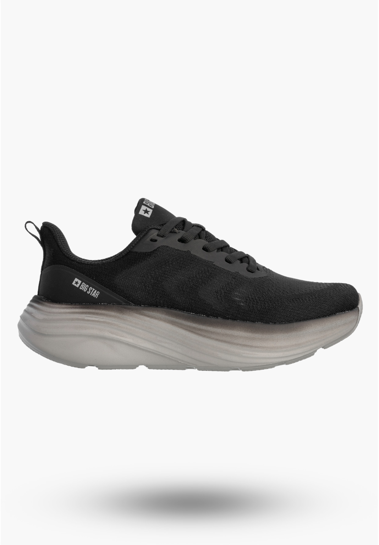 Sneakersy Damskie BIG STAR Buty Sportowe Lekkie Gruba Podeszwa Czarne TT274044