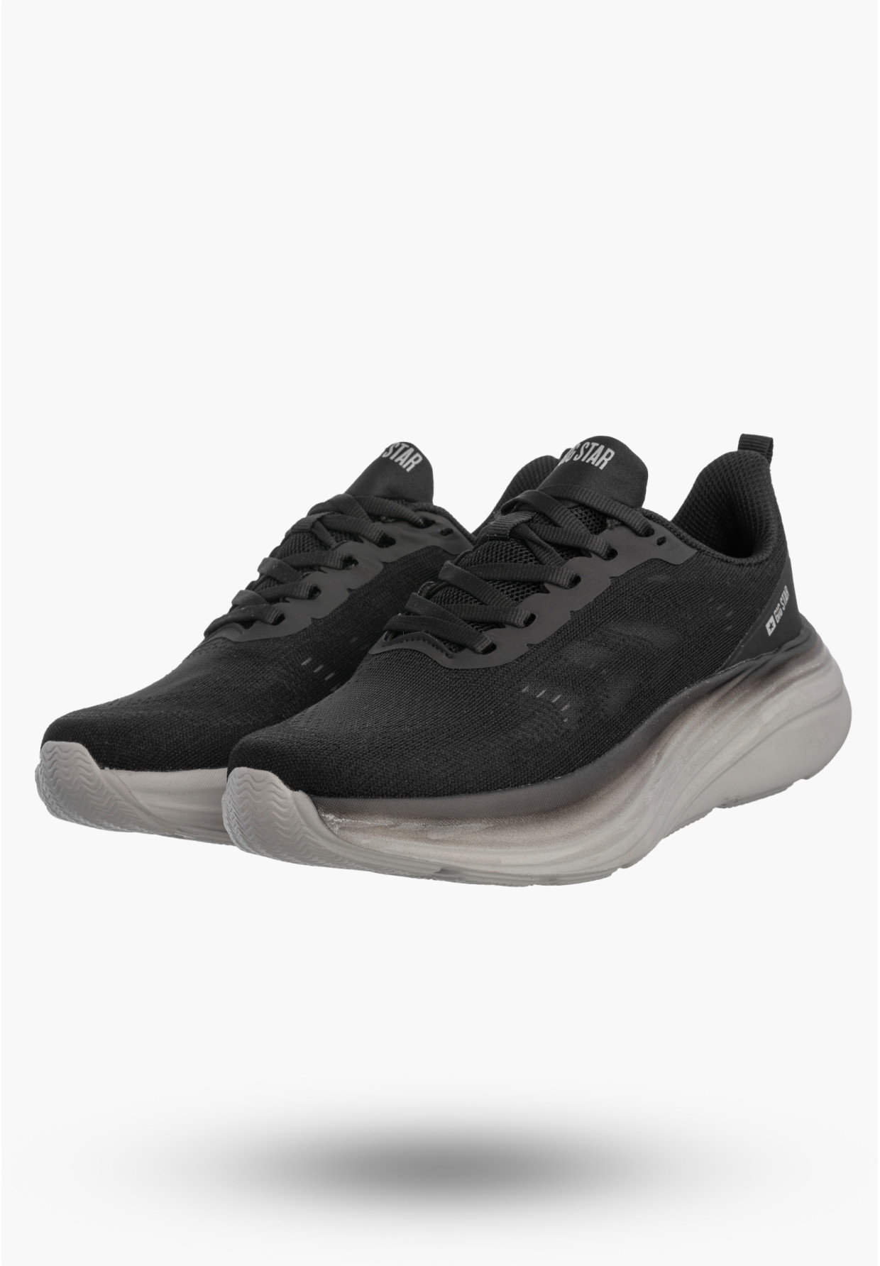 Sneakersy Damskie BIG STAR Buty Sportowe Lekkie Gruba Podeszwa Czarne TT274044