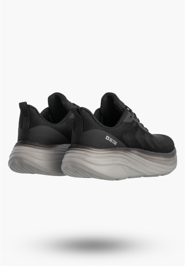 Sneakersy Damskie BIG STAR Buty Sportowe Lekkie Gruba Podeszwa Czarne TT274044