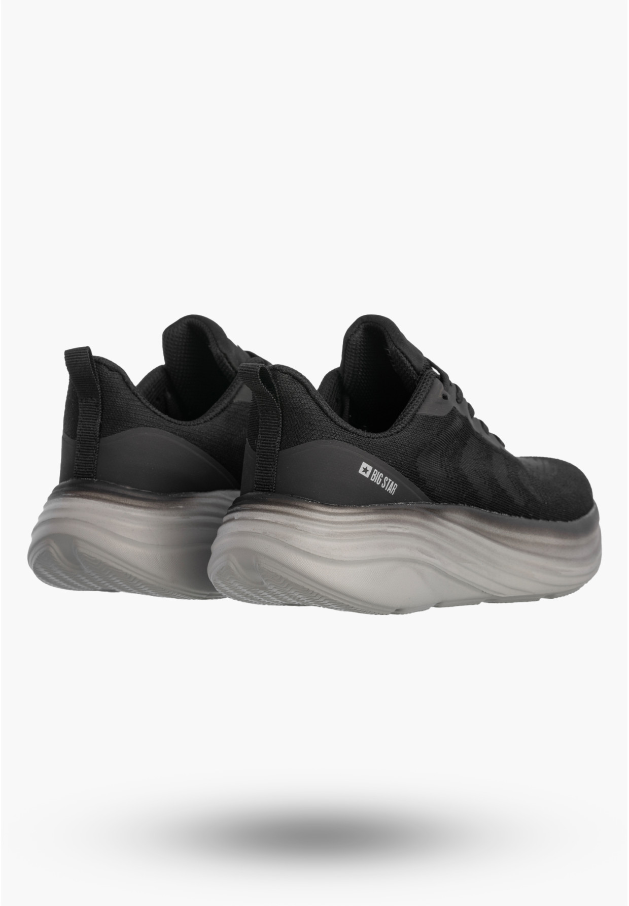 Sneakersy Damskie BIG STAR Buty Sportowe Lekkie Gruba Podeszwa Czarne TT274044