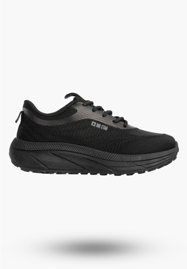Sneakersy Damskie BIG STAR Buty Sportowe Na Platformie Czarne TT274344