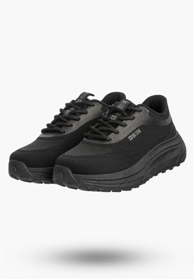 Sneakersy Damskie BIG STAR Buty Sportowe Na Platformie Czarne TT274344