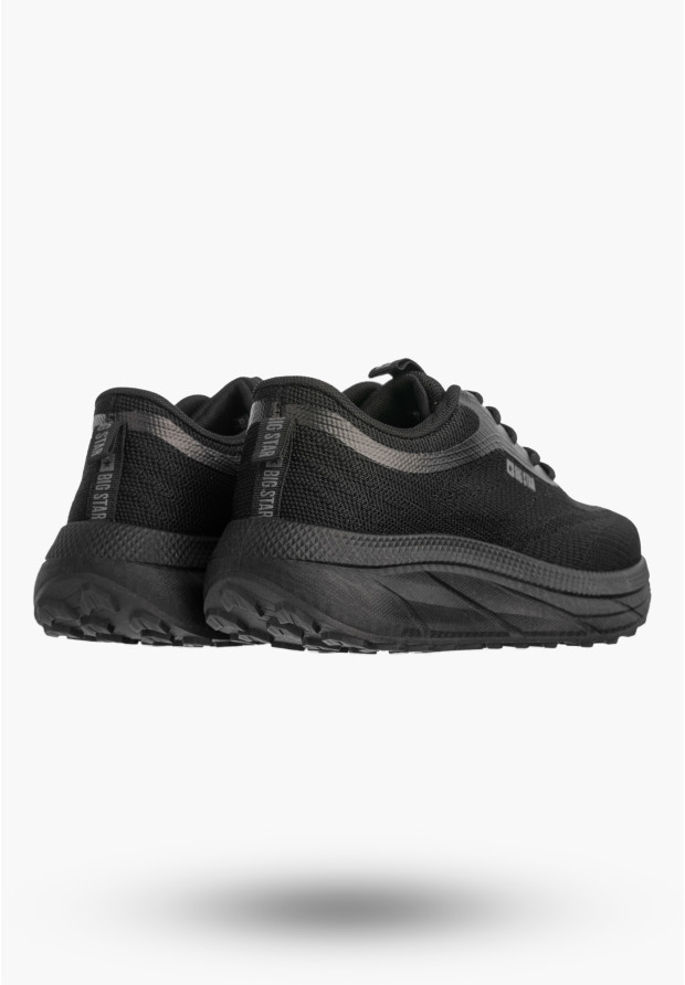 Sneakersy Damskie BIG STAR Buty Sportowe Na Platformie Czarne TT274344
