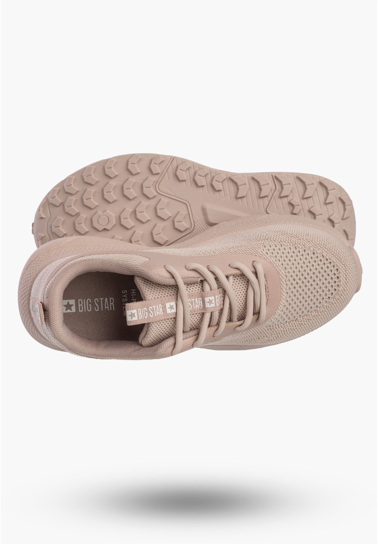 Sneakersy Damskie BIG STAR Buty Sportowe Na Platformie Różowe TT274343