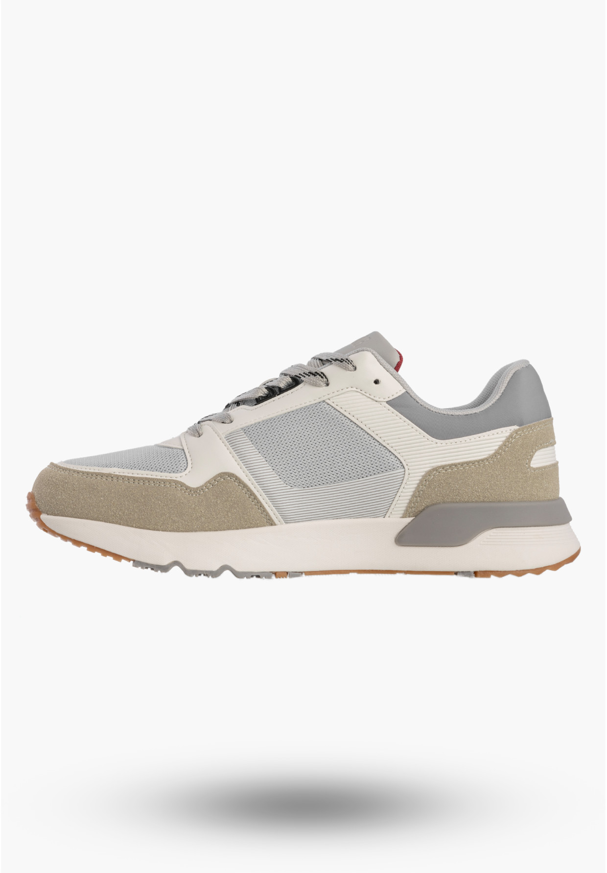 Sneakersy Męskie BIG STAR Ekoskóra Buty Sportowe Casual Białe TT174032