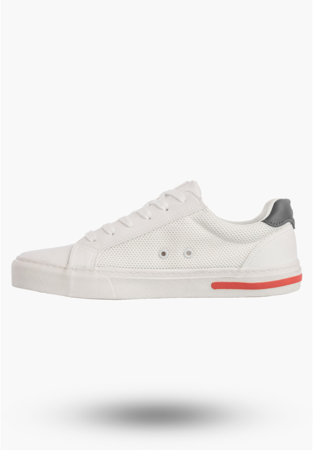 Sneakersy Męskie BIG STAR Tenisówki Buty Sportowe Casual Białe TT174281