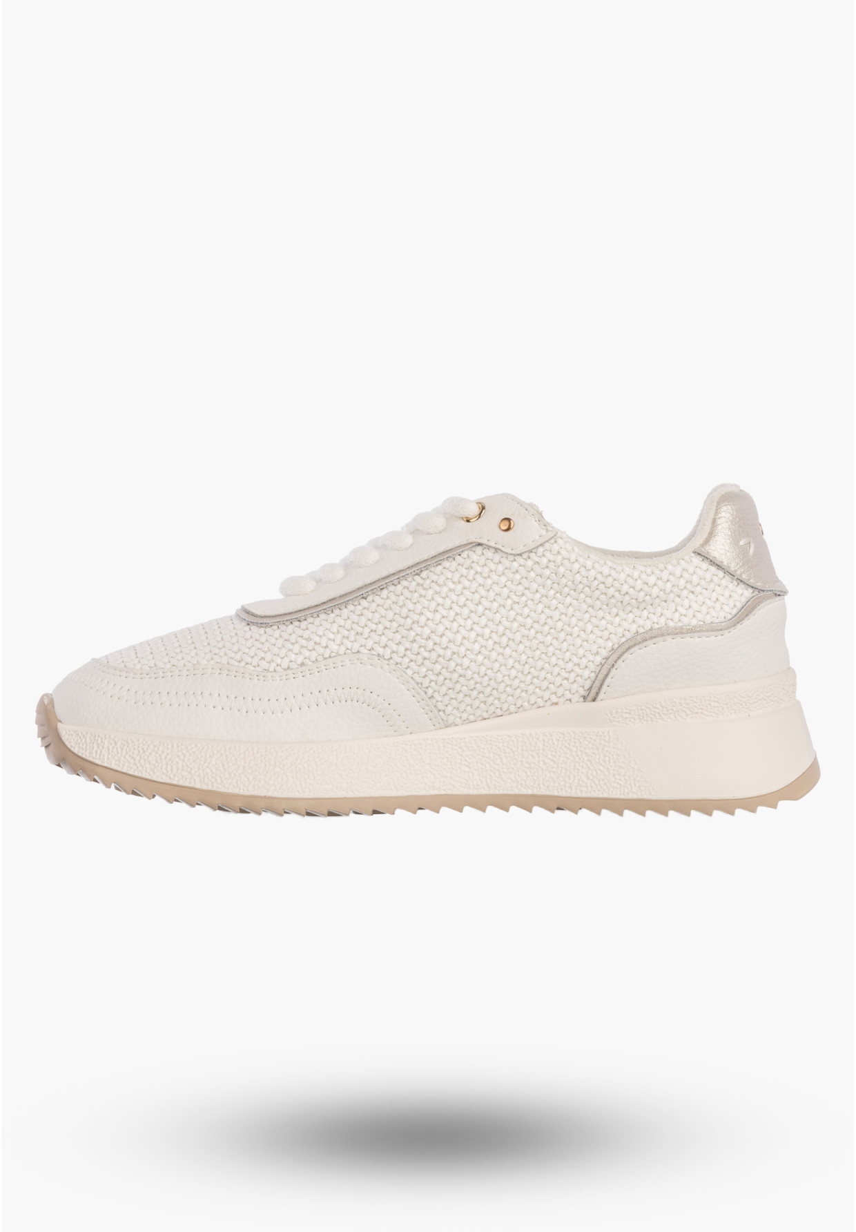 Sneakersy Damskie Skórzane Buty Niskie Casual Półbuty Białe Jezzi OL39-5