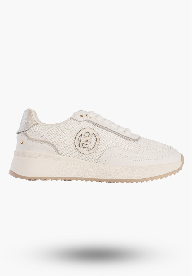Sneakersy Damskie Skórzane Buty Niskie Casual Półbuty Białe Jezzi OL39-5