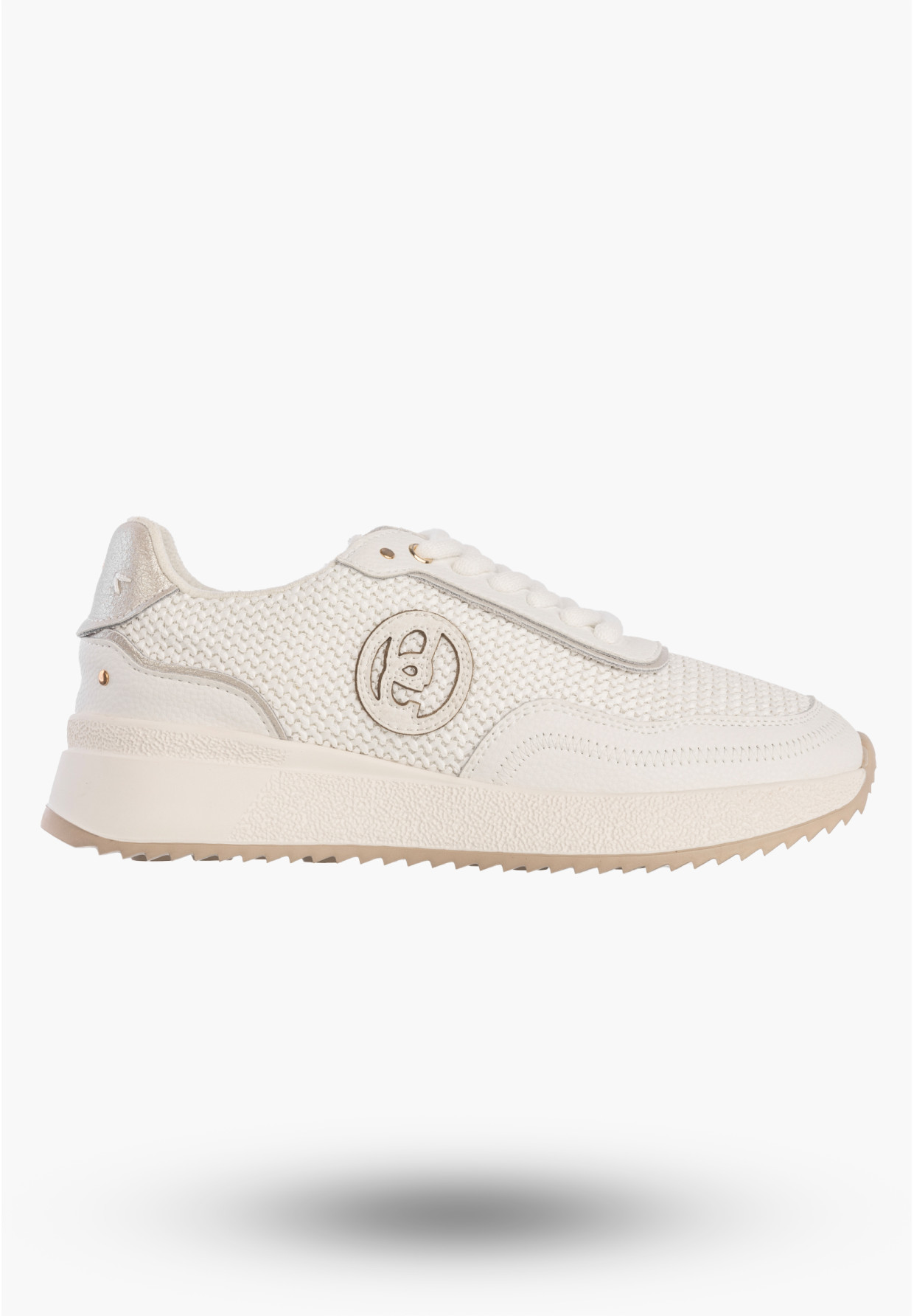 Sneakersy Damskie Skórzane Buty Niskie Casual Półbuty Białe Jezzi OL39-5