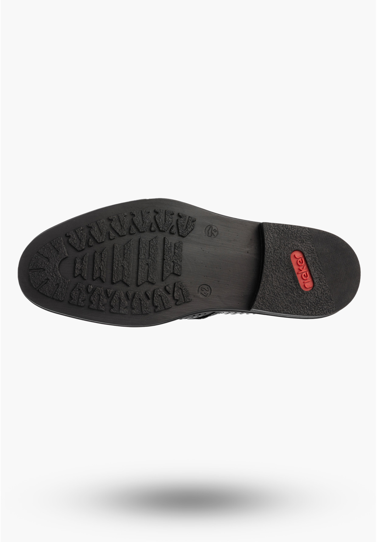Buty Męskie RIEKER Półbuty Skórzane Eleganckie Wizytowe Czarne 17626-00