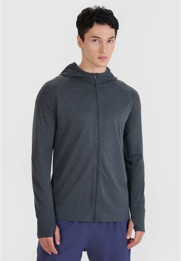 Bluza do biegania męska 4F z kapturem