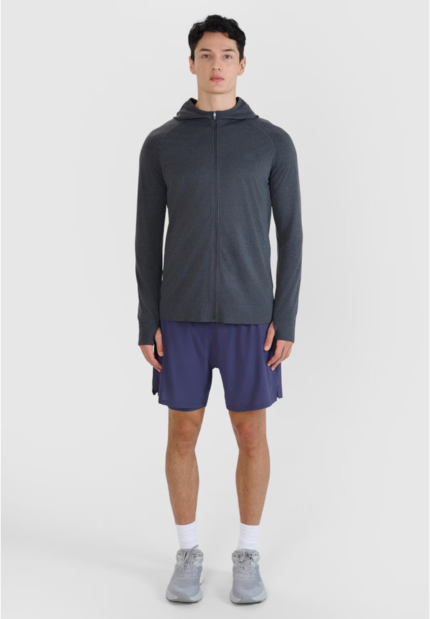 Bluza Męska 4F Sportowa Rozpinana Z Kapturem Szybkoschnąca Szara 4FWSS25TFSWM544