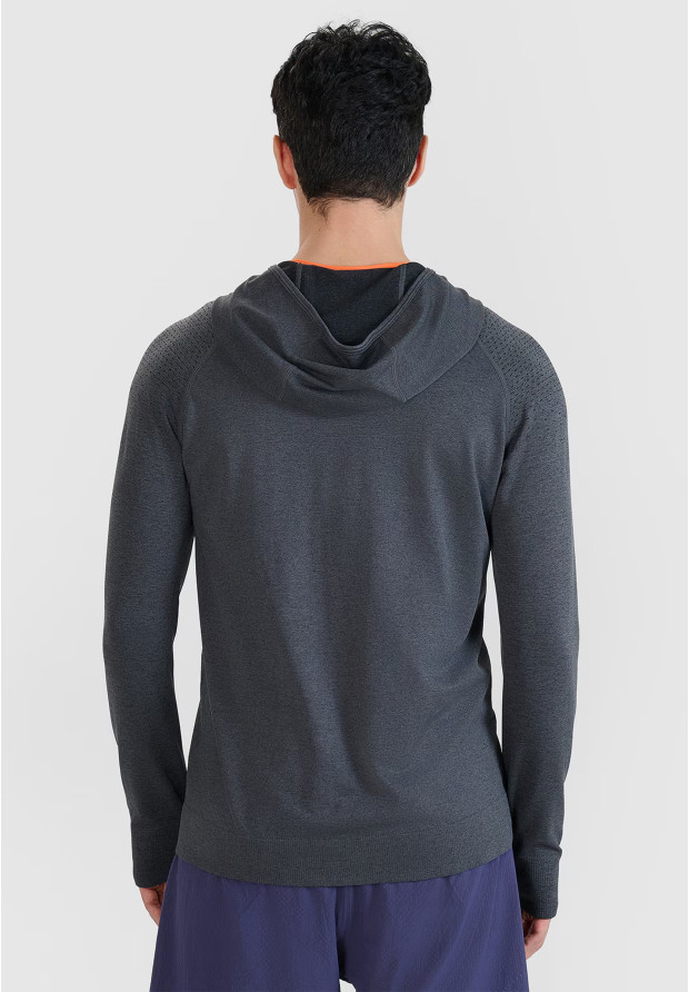 Bluza Męska 4F Sportowa Rozpinana Z Kapturem Szybkoschnąca Szara 4FWSS25TFSWM544
