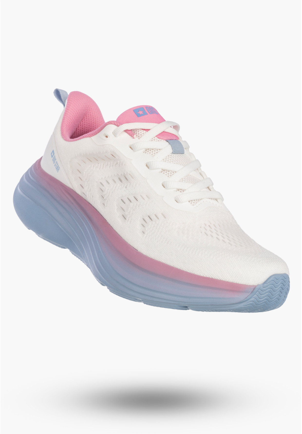 Sneakersy Damskie BIG STAR Buty Sportowe Lekkie Gruba Podeszwa Białe TT274046
