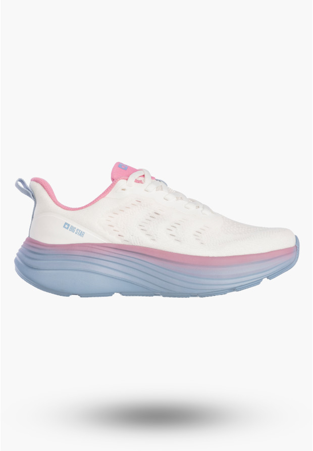 Sneakersy Damskie BIG STAR Buty Sportowe Lekkie Gruba Podeszwa Białe TT274046