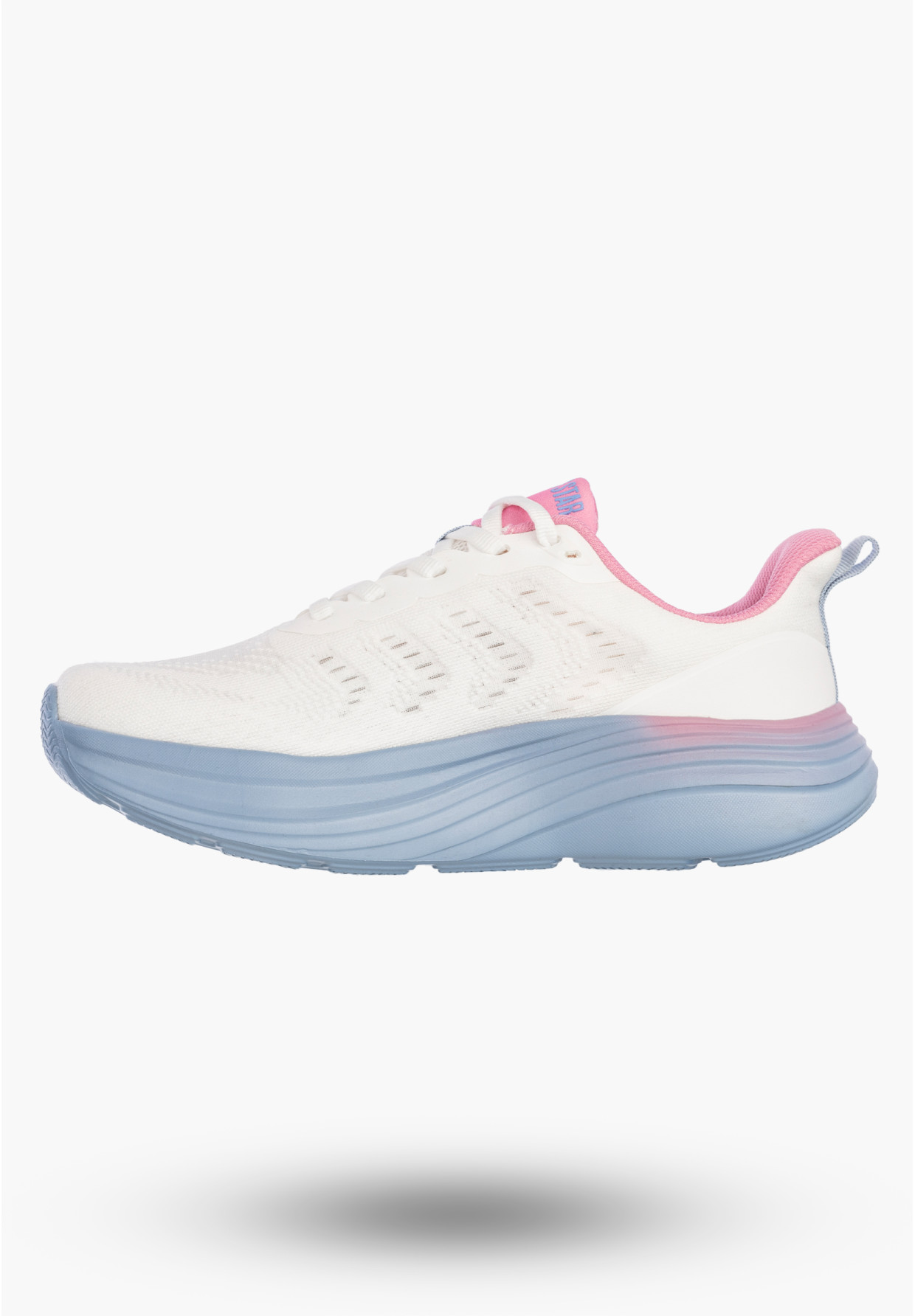 Sneakersy Damskie BIG STAR Buty Sportowe Lekkie Gruba Podeszwa Białe TT274046