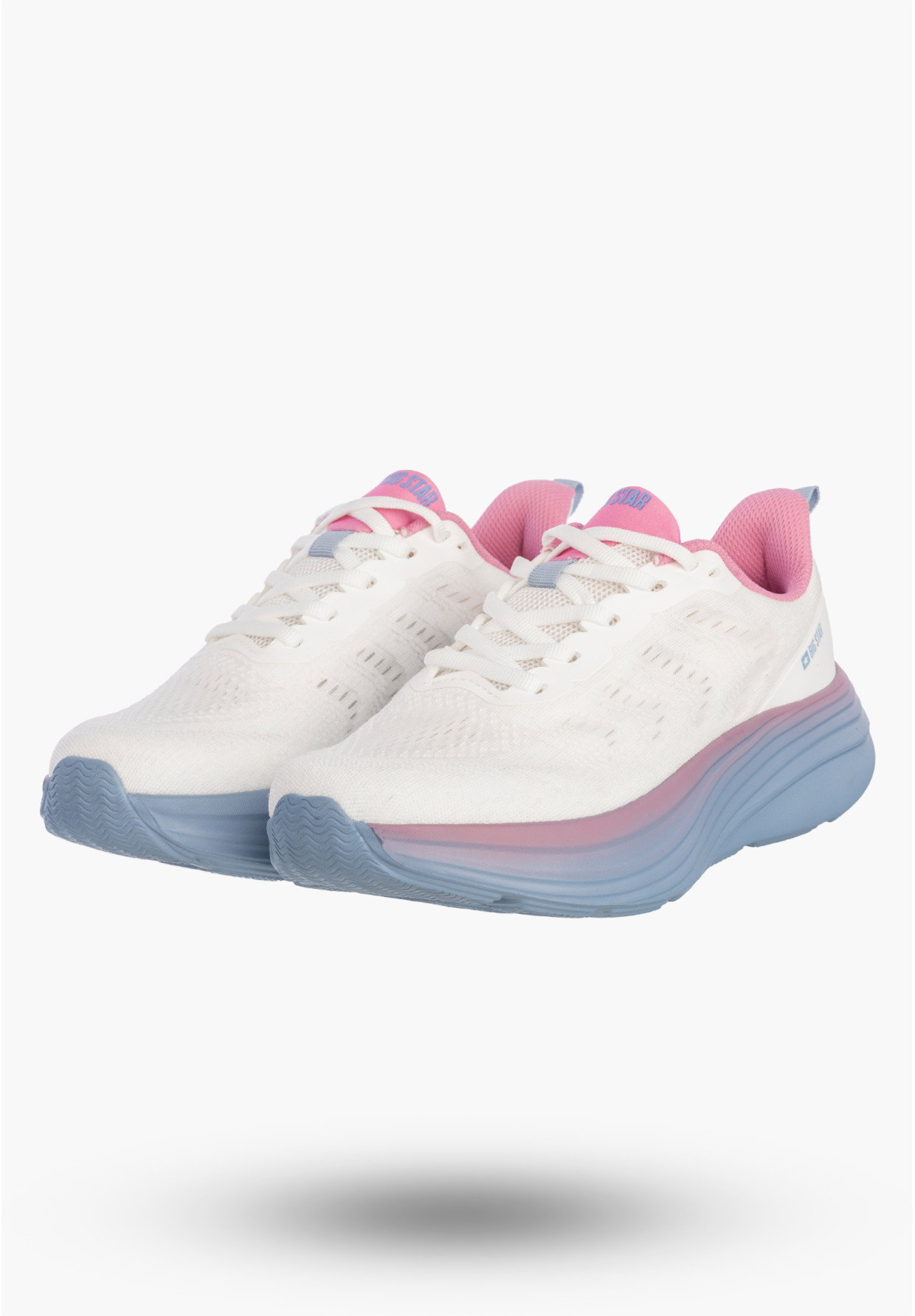 Sneakersy Damskie BIG STAR Buty Sportowe Lekkie Gruba Podeszwa Białe TT274046