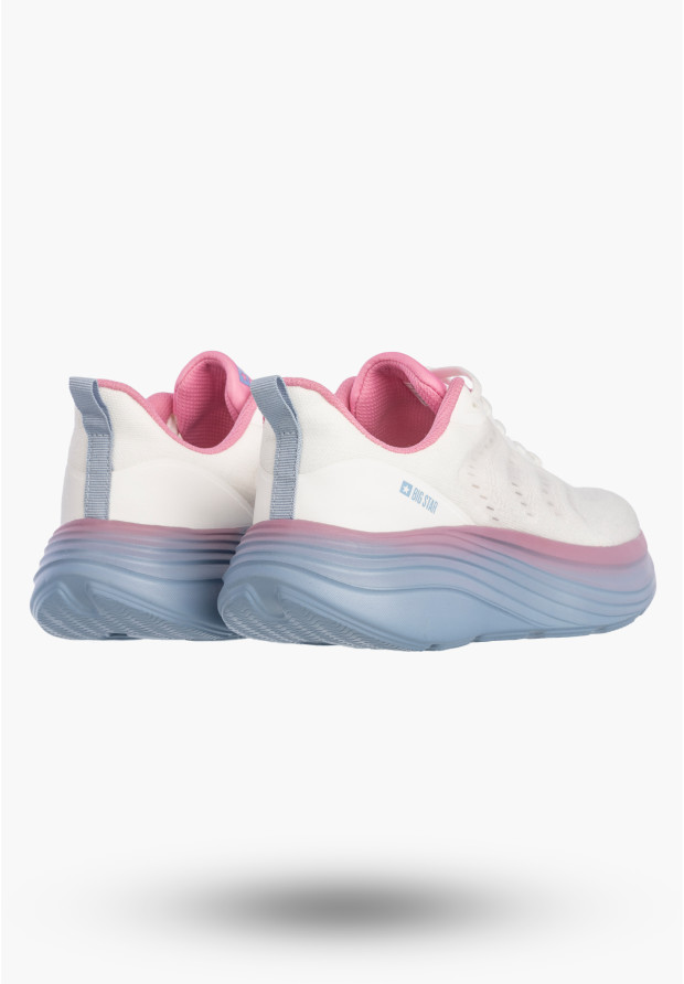 Sneakersy Damskie BIG STAR Buty Sportowe Lekkie Gruba Podeszwa Białe TT274046