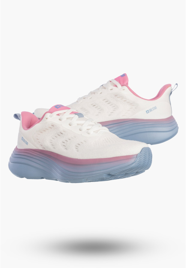 Sneakersy Damskie BIG STAR Buty Sportowe Lekkie Gruba Podeszwa Białe TT274046