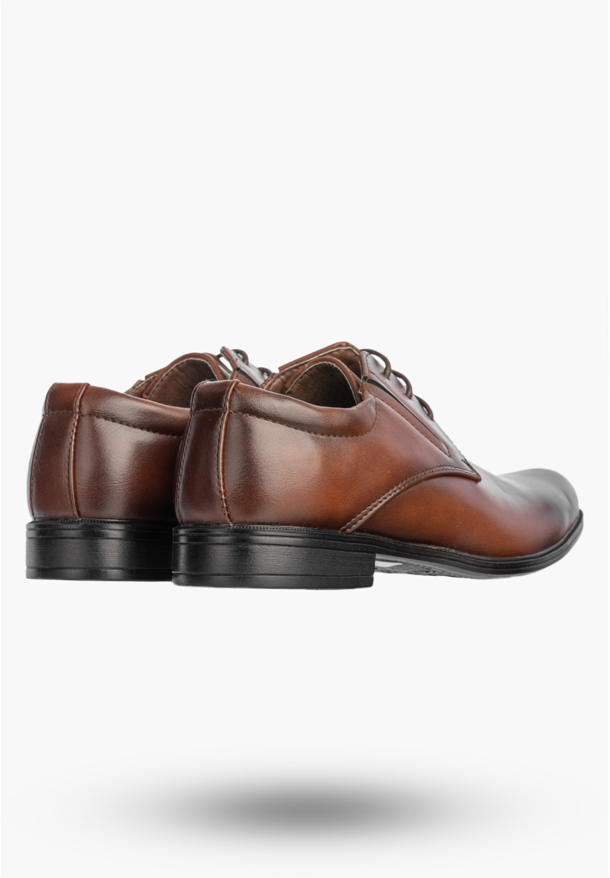 Buty Chłopięce Ekoskóra Eleganckie Wizytowe Komunijne Półbuty Brązowe