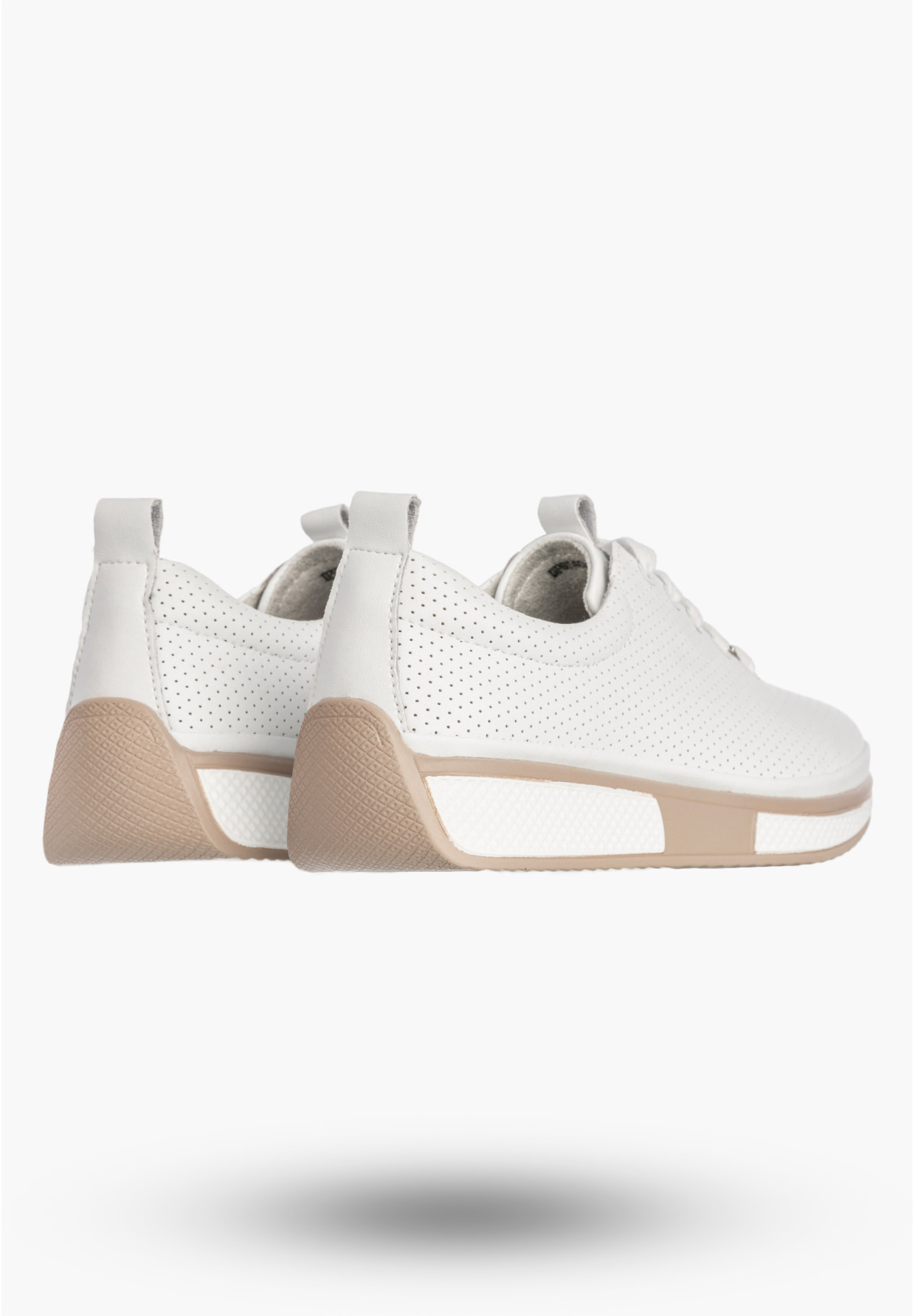 Sneakersy Damskie Buty Skórzane Półbuty Casual Białe Filippo DP6740/26