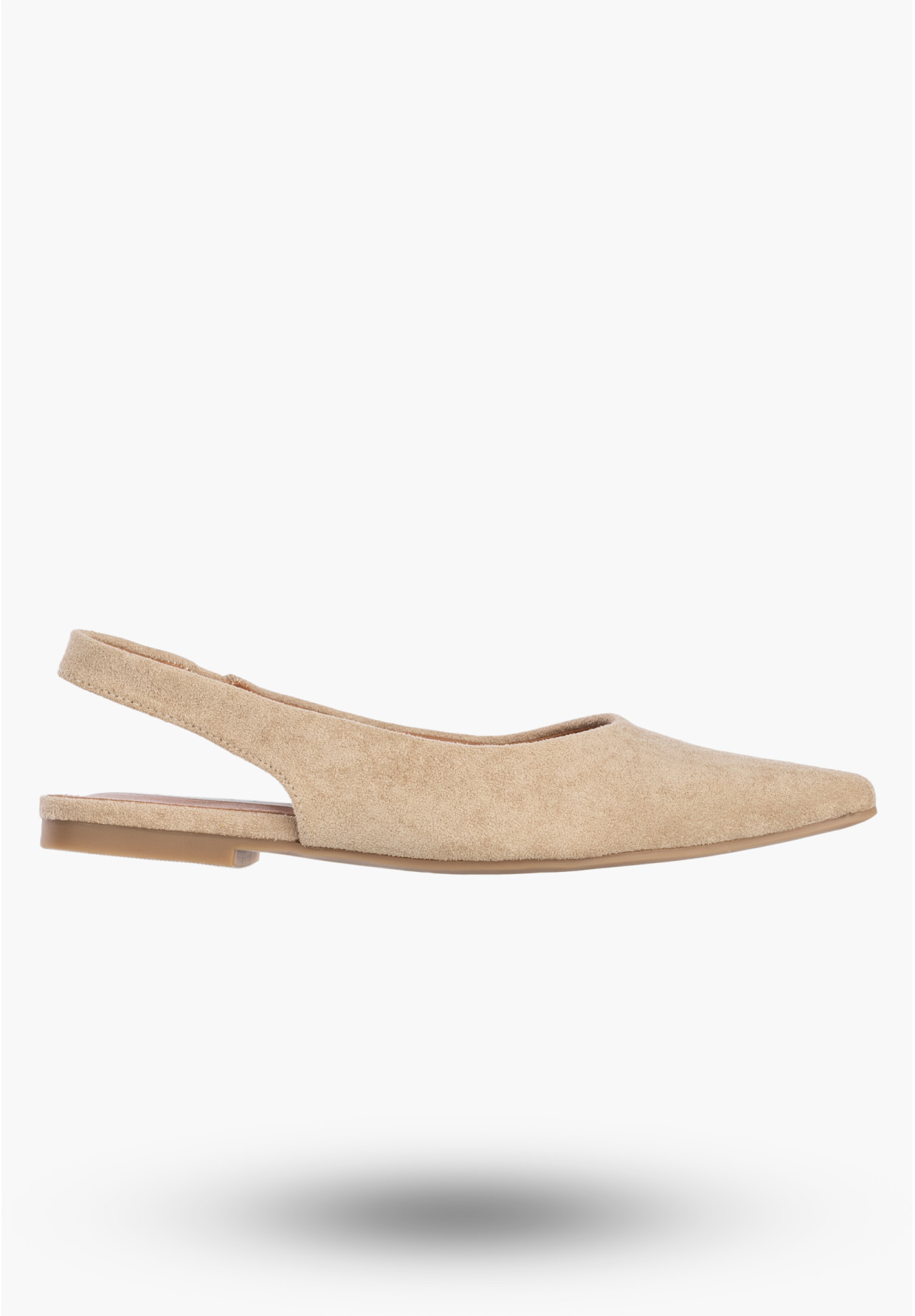 Baleriny  Damskie Slingback Buty z odkrytą piętą Eleganckie Beżowe