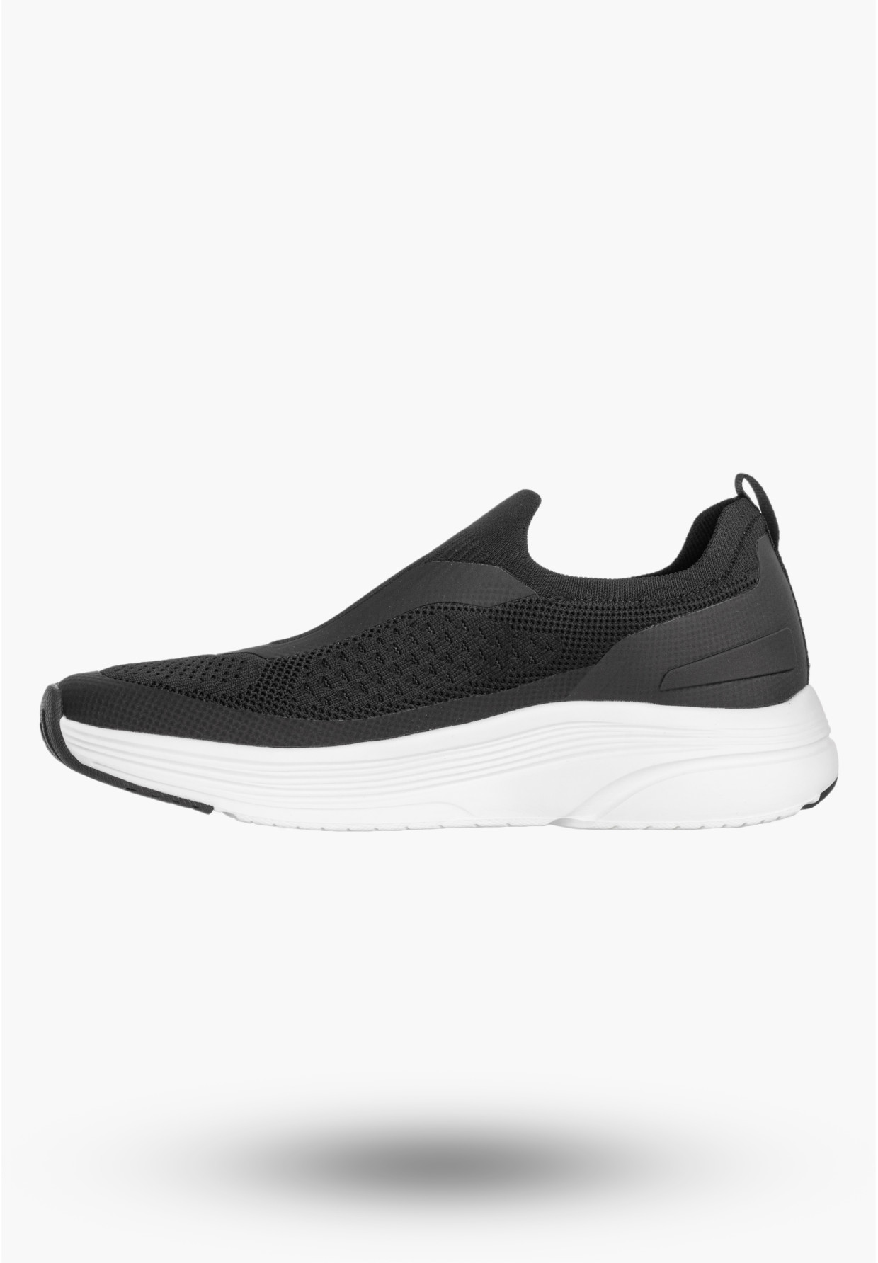 Sneakersy Młodzieżowe Buty Sportowe Wsuwane Lekkie Czarne American Club RH 182