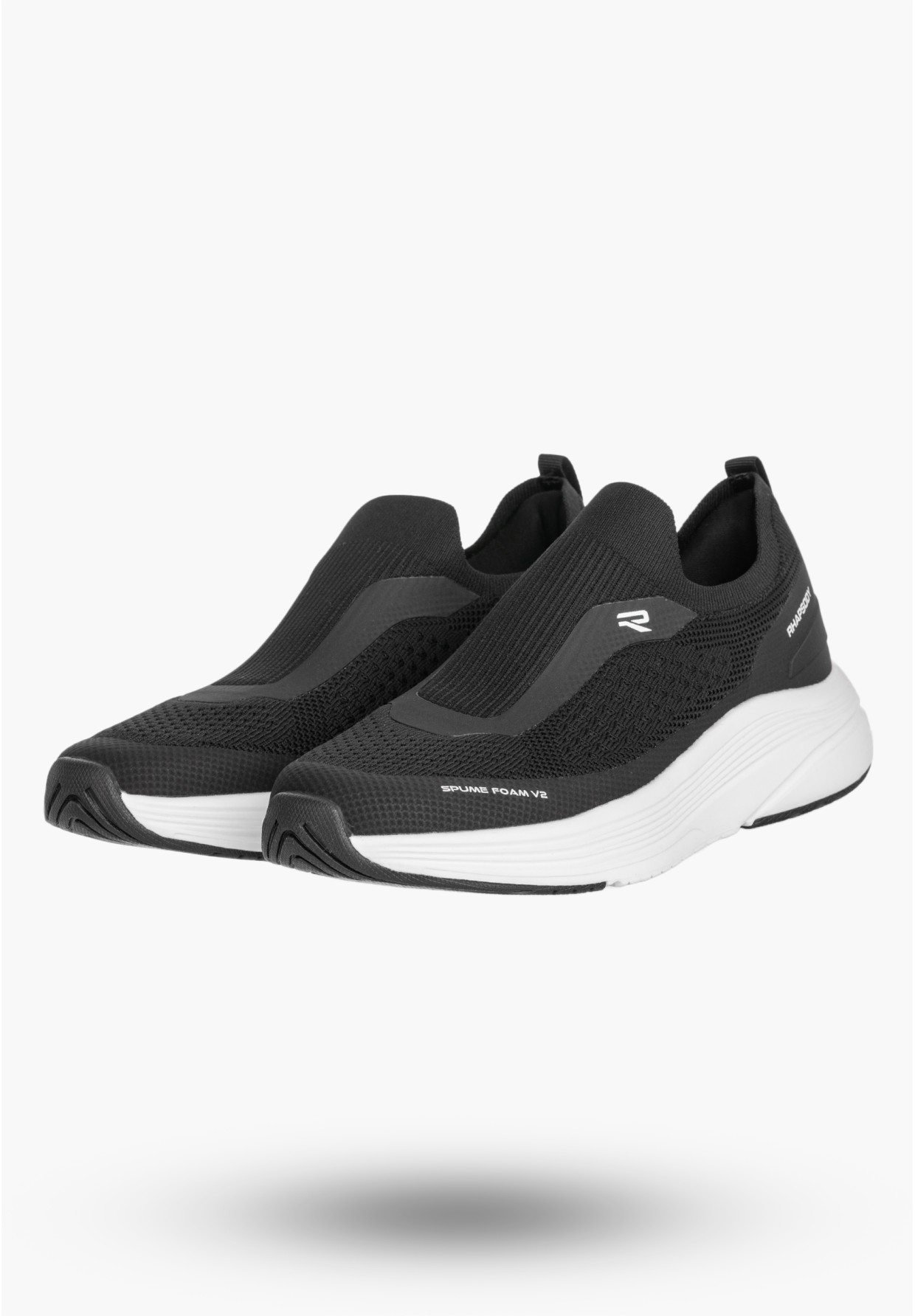 Sneakersy Młodzieżowe Buty Sportowe Wsuwane Lekkie Czarne American Club RH 182