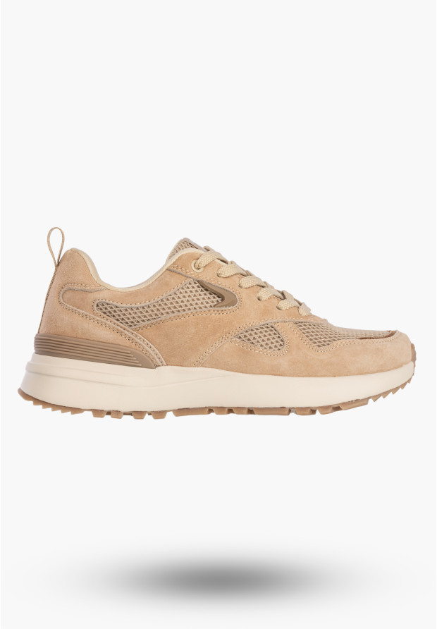 Sneakersy Damskie Buty Sportowe Casual Lekkie Beżowe American Club LE09