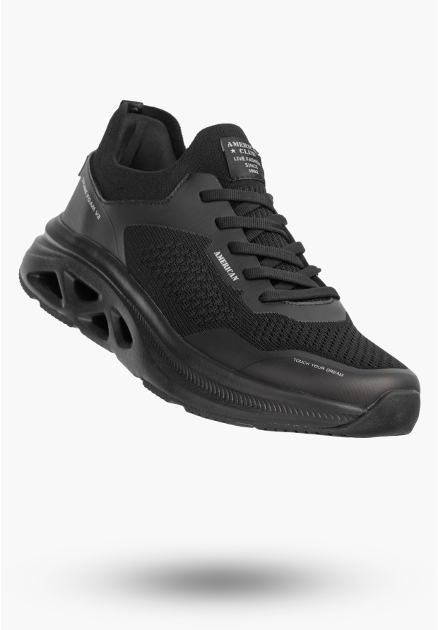 Czarne sneakersy męskie American Club