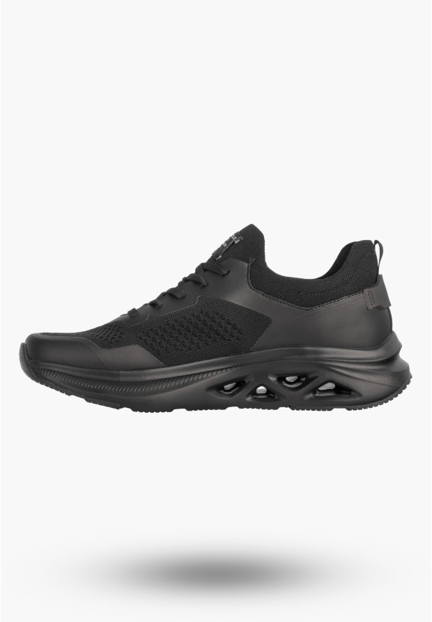 Sneakersy Męskie Buty Sportowe Lekkie Casual Czarne AMERICAN CLUB RH179